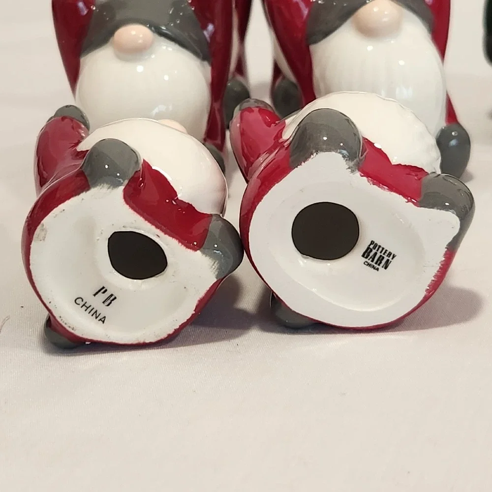 Pottery Barn Gnome Salt & Pepper Shakers +‎ 12 Place Card Holders